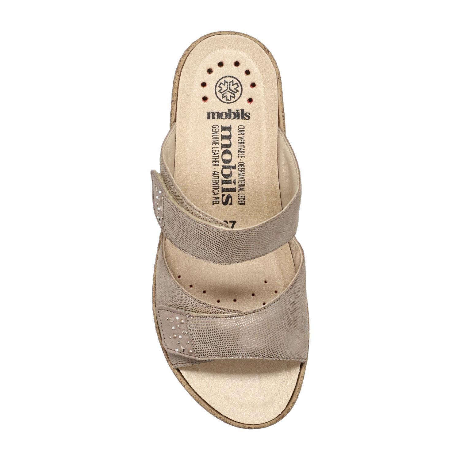 mules femme modèle Navina Taupe clair - Mephisto